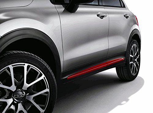 Original Fiat 500 X cerchioni per lato sottoporta in rosso