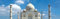1art1 Taj Mahal Das Weltwunder, Agra, Indien, 1-Teilig Fototapete Poster-Tapete 250x79 cm