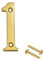 Merriway BH04227 Polished and Lacquered Solid Brass Screw-On House Flat Gate Post Numeral 75 mm (3 Inch) Number 1