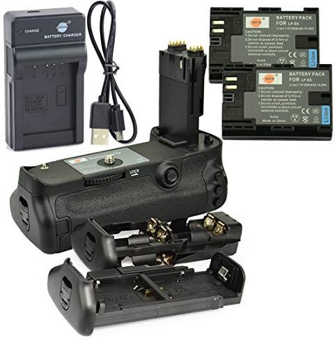 DSTE BG-E11 Battery Grip + 2x LP-E6 Battery + USB Charger for Canon EOS 5D Mark III 5D3