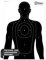 X-Targets Große Zielscheiben Human Silhouette / 50x70 cm/Papier 120g/m² (100 Stück)