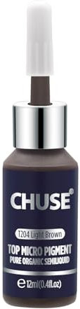 CHUSE Pigmentos para cejas PMU de 0,4 oz/12 ml (T204 marrón claro)