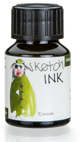 Rohrer & Klingner sketchINK Schreib- und Zeichentinte 50 ml Flasche Emerald Emma