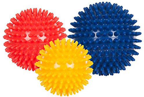 Igel-Ball mittel, 3er Set, Massageball, Noppenball, Faszienball