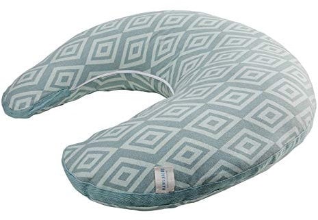 Bio Stillkissen Stillmond mit Bezug 100% Bio-Baumwolle (kbA), Kapok Füllung, Mint