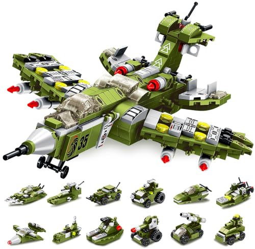 VATOS Bausteine Spielzeug 25-in-1 STEM Bauspielzeug ab 6 Jahren 576 PCS Pädagogische Warcraft Konstruktionsspielzeug für Jungen und Mädchen Kreatives Spielzeug Kinder 6-12 Jahre