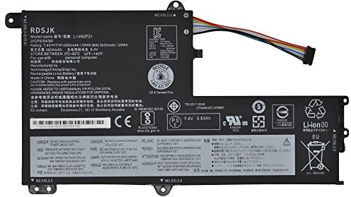 L14M2P21 L14L2P21 - Batería para portátil Lenovo IdeaPad 330S 330S-14AST 330S-14IKB 330S-141KB 330S-15ARR 330S-15AST 330S-15IKB GTX1050 Series 5B10Q3 9203 5B10Q39204 5B10Q39206 5B10W67199 7.4V 30Wh