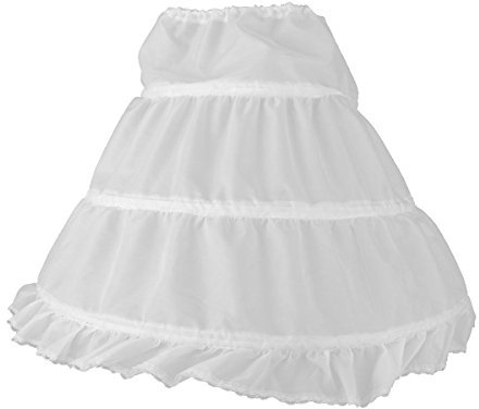 Girls Petticoat,Half Slip Petticoat 3 Ringe Unterrock Weiß Ballkleid Blumenmädchen Kleid Brautkleid Hochzeit Zubehör