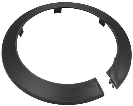 sourcing map Pipe Cover Decoration, 114mm PP Plastic Escutcheon Water Pipe Drain Line Cover Black 4pcs