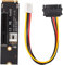 PCI-E Riser Express Cable NGFF M.2 a PCIE 3.0 X4 Adaptador de Tarjeta Supoort M.2 M-Key 2260/2280 M.2 SSD NGFF/M.2 a PCIE X4 Riser Card para Bitcoin Miner Computer PC