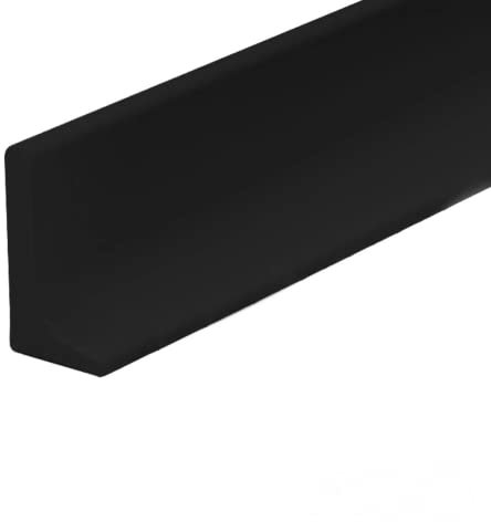 DAZZLEEX Bande de rétention d'eau autocollante en silicone pour salle de bain - Bande d'étanchéité en silicone - Noir - 200 cm