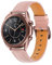 Juaupepo Bracelet en cuir véritable compatible avec Galaxy Watch 3 41mm,Femme Homme 20mm Bracelet à déclenchement rapide pour Galaxy Watch 42mm/Watch 4 Classic (41mm(20mm), Rose(Or Rose))