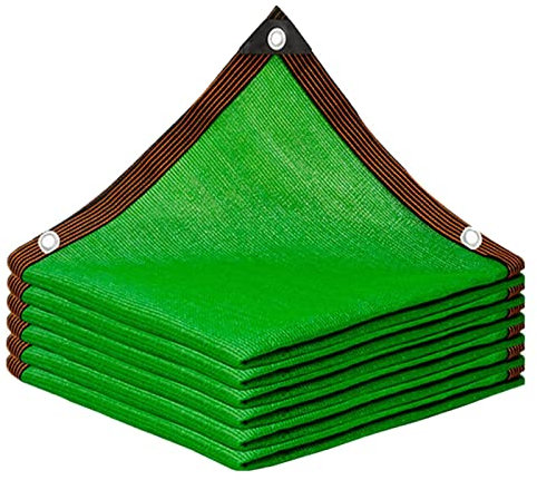 FENGSHOUU Filet D'ombrage Vert,Tissu D'ombre à 85% Aux UV,Filet de Protection Solaire avec œillets,Toile D'Ombrage Perméable À l'eau,pour Terrasse,Balcon,Pergola,Jardin,Carport (3x5m(9.8x16.4ft))
