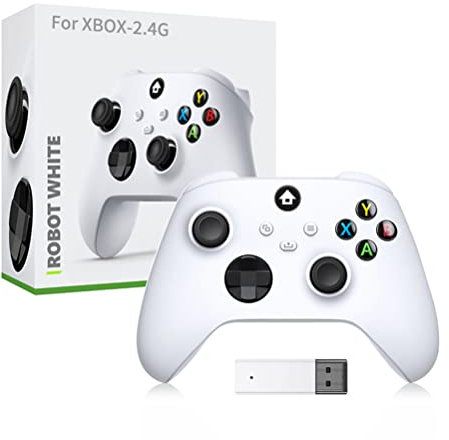 SanSixi Compatible Para XBOX Serise X/S Gamepad Controlador Con 2.4G Receptor Inalámbrico Antideslizante Rocker Gaming Mango para PC Accesorios Gamepad (Amarillo)