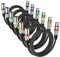 NUOSIYA Cable XLR 2m 6 Pack, XLR Cable Macho Hembra, Cable de micrófono XLR macho a hembra Cable XLR balanceado de 3 pines para micrófono, mezclador, altavoz, amplificador
