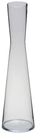 INNA-Glas Schlanke Bodenvase Syrma aus Glas, transparent, 60 cm, Ø 14,5 cm | Schmale Vase