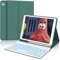IVEOPPE Tastiera iPad 10.2, Tastiera iPad 9 Generazione, Custodia Tastiera iPad 9, iPad 8, iPad 7 Generazione, iPad Air 3, iPad Pro 10.5, Tastiera Italiano Bluetooth Retroilluminata, Verde scuro