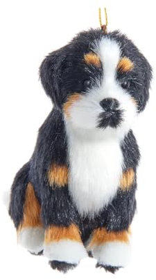 The Bridge Collection Berner Sennenhund Ornament – Pelziger Berner Sennenhund Ornament für Urlaubsdekoration – Tier-Weihnachtsbaumschmuck – Haustier-Ornamente für Hundeliebhaber