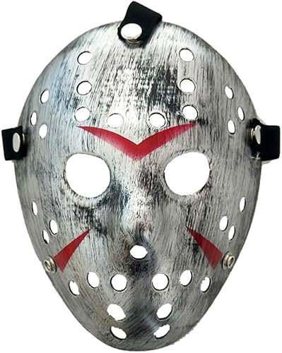 Fartoni Maske Terror oder Angst Freitag Halloween. Maske Terror oder Angst Hockey. Maske oder Maske für Halloween. Halloween-Kostümzubehör.