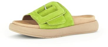 Gabor Damen Pantoletten, Frauen Slipper,Best Fitting,schluepfschuhe,Slides,Slip-ons,Backless Slipper,Mules,Granny Green,37 EU / 4 UK