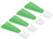 PATIKIL 4 Pcs Door Stoppers, Door Stop Doorstop Rubber Door Stopper Wedge Large Door Wedge Sturdy with Storage Box for Bottom of Door Floor Inside, Green