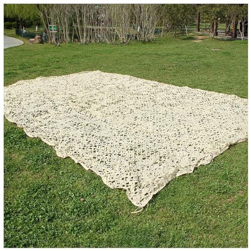 210D Rouleau De Treillis De Camouflage De Grande Taille Militaire, Filet De Camouflage De Camping Léger, Protection Solaire Camo Beige, Toile D'ombrage En Tissu Oxford, Desert-1.5x3.0m(4.9 * 9.8ft)(Si