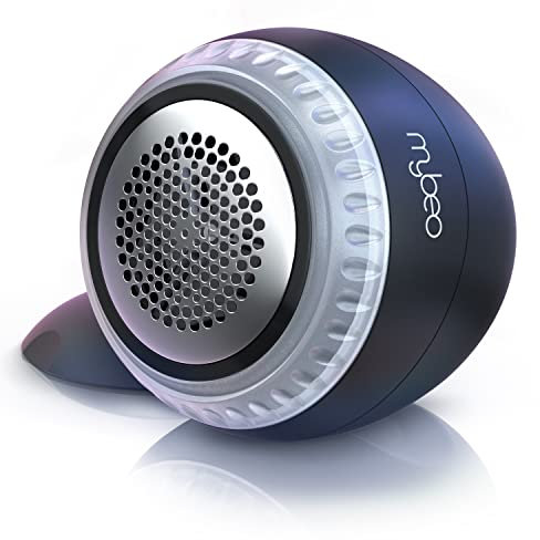 MyBeo - Fusselrasierer elektrisch - Fusselentferner mit Akku aufladbar mit Ladekabel USB - für alle Kleidungsstücke - entfernt kleine Knötchen - 2 Ersatzklingen - Schwarz