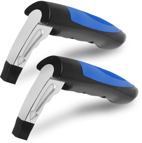 Lot de 2 aides à la sortie de voiture pour personnes âgées, portantes, 180 kg, pour personnes âgées, protection contre la corrosion, fonction marteau de sécurité pour portes de voiture, portes de
