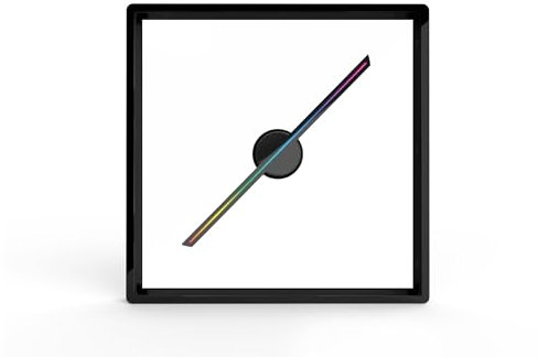 3D Hologram Fan T45 All-in-one 3D Hologram Projector Fan With Cover, Remote Wifi Commercial Advertising Display Hologram Projector Transmit Picture Video for Business Store Signs,Bar,Party Halloween(B