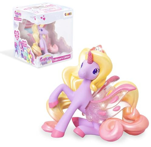 Galupy Rainbow Unicorn Collector Edition Sweety - Einhorn Spielzeug zu Sammeln, Einhorn Figuren mit Glitzerflügeln & Swarovski Kristal - mädchen Geschenke 3 Jahre