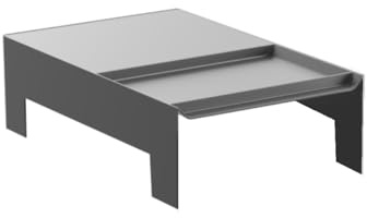 Hailo Deckel 1224589 dunkelgrau 264 x 420 x 122 mm | Ersatzteil für Hailo Abfalleimer u Mülltrennsystem 3666901, 3666911, 3666921 | Robuster Kunststoff | Original Zubehör Für Tandem Terzett