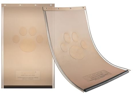 VEVOR Rabat de Rechange pour Chatière Compatible avec Chatières de VEVOR, 26 x 41,3 cm, Accessoires de Porte pour Animaux en PVC Épais, Résistant aux Intempéries, avec Longue Bande Magnétique (Grand)