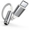 Highwings Adapter USB C auf Klinke, USB C auf 3.5mm Kopfhörer Adapter, Aux Adapter AudioKabel für iPhone16/15 Pro Max, Galaxy S25/S24/S23/S22, Hua-wei P40/P30/P20 Pro, Pixel (Silber)