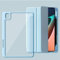 Funda para tableta Funda Compatible with tableta inteligente de tres pliegues compatible con Xiaomi Mi Pad 5/MiPad 5 Pro de 11 pulgadas 2021, con portalápices, carcasa trasera transparente, soporte de