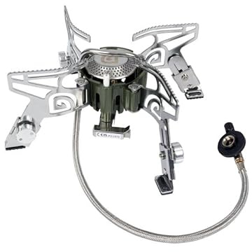 Trakker Armolife CG4 Stove, Carp Fishing Stove, Powerful 3500W, Height Adjustable Legs, Wide Pan Supports, Oversized Pre-Heat Tube, Electronic Ignition, Nylon Carry Bag, Weight 600g, Code 211105.
