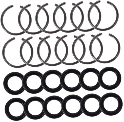 Mipcase Schlagschrauber Haltering 1/2 Antrieb Sicherungsring Satz mit Gummi für Impact Wrench Steckschlüssel Zubehör Werkzeughalter für Power Tools