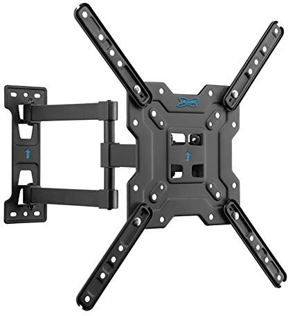 ZQMKQCEK Soportes para TV motorizados, universales, portátiles, de Pared, giratorios, inclinables, Extensibles y giratorios. Compatible con televisores curvos de 17 a 55 Pulgadas y hasta 45 kg. VESA