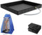 SGZIOO Piatto doccia pieghevole da campeggio, portatile, 104 x 104 x 13 cm, tenda da doccia da campeggio con tubo di scarico lungo 1 metro, base doccia impermeabile per interni ed esterni, campeggio