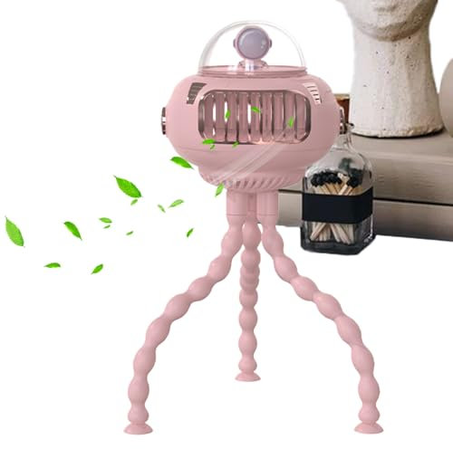 Ventilador de cochecito de bebé - Ventilador personal Pulpo | Silenciador portátil USB recargable pequeño ventilador para hospital, coche, playa, habitación, camping, cochecito, cama, silla de ruedas,