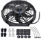 GLFLOW Automotive 10Inch 6Blade Cooling Fan 12V 80W Designed For Efficient Cooling And Heat Management