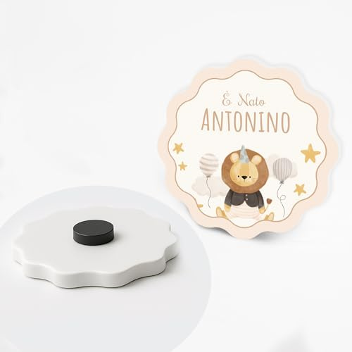 PV Grafik Set da 24 Calamite Bomboniera Personalizzate Nascita e Battesimo, Bomboniera Battesimo Maschio e Bambina, Idea Nascita Bimbo e Bimba(43)