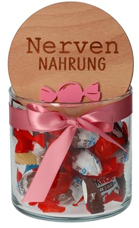 Goodtimes Geschenkglas Nervennahrung Pastel Rosa 530ml
