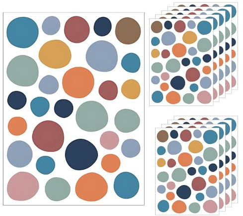 UMCHU 10 Blatt Unregelmäßige Polka Dot Wandaufkleber, für Schlafzimmer | PVC, wasserfest, unregelmäßige Punkte, haftet fest, ablösbar, lichtbeständig, zur Wanddekoration oder für DIY-Projekte