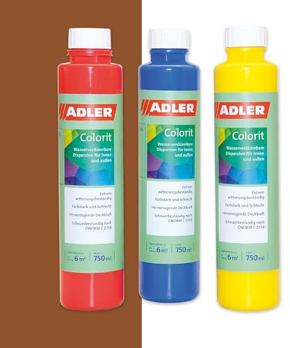 ADLER Colorit-AF 521 Abtönfarbe 250ml Terrakotta Wandfarbe Volltonfarbe