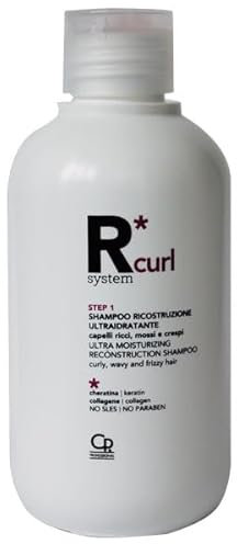 R * System Curl - Ultra-Befeuchtendes Aufbau-Shampoo - Professionelles Befeuchtiungsshampoo Für Locken, Wellen Und Krausiges Haar Mit Natürlich Aktiven Bestandteilen - 275 ml