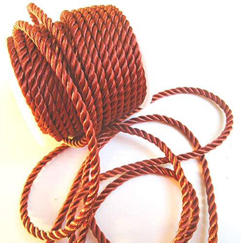CaPiSo Kordel 15m x 4mm Drehkordel KORDELBAND Dekoband SCHLEIFENBAND Schnur (Braun)