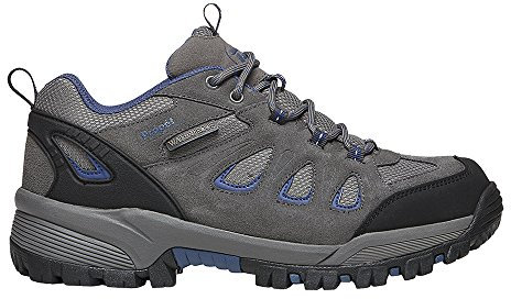 Propét Men's Ridge Walker Low Hiking Boot, Grey/Blue, 9 M US