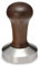 Motta 8150/M Tamper mit Holzgriff und Edelstahl-Basis Ø 58 mm konvex, Braun