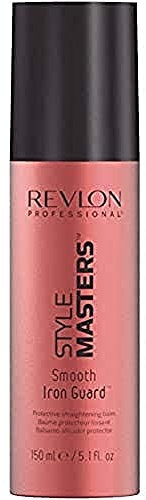 REVLON PROFESSIONAL Style Masters Smooth Control Iron Guard 150 ml, Hitzeschutz für störrisches Haar, Glättungsbalsam mit flexiblem Halt, Stylingprodukt für natürlichen Glanz