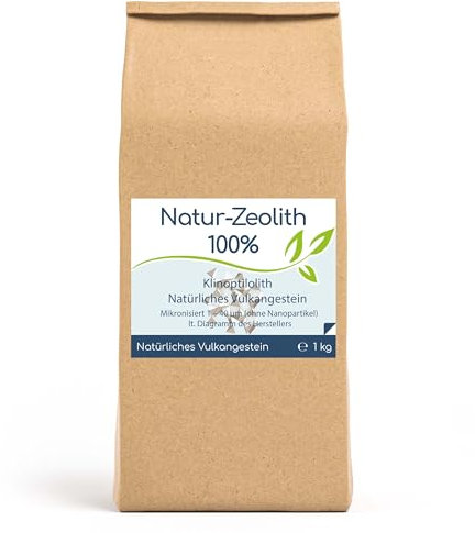 CELLAVITA Natur-Zeolith (100%) - Klinoptilolith | reine Naturmineralie bester Qualität | natürliches Vulkangestein Zeolith Pulver 1kg (1000g)